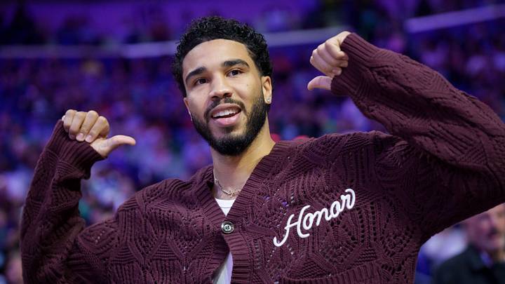 Boston Celtics forward Jayson Tatum (0).