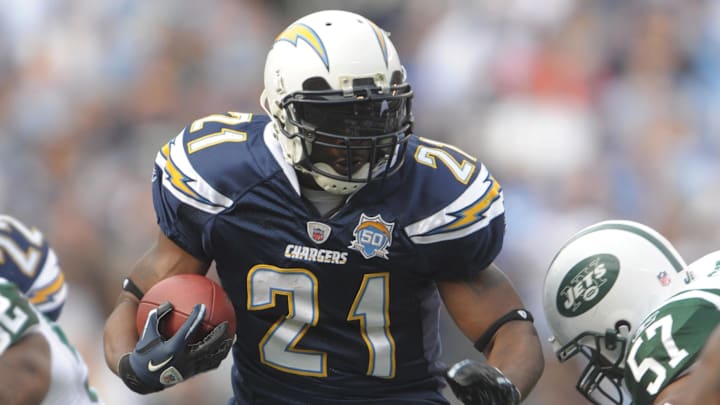 San Diego Chargers running back LaDainian Tomlinson (21)