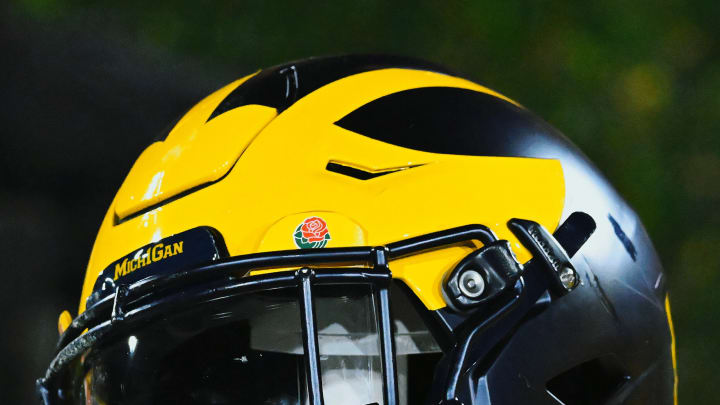 Michigan Football helmet at the Rose Bowl (2024) Michigan Football helmet at the Rose Bowl (2024)