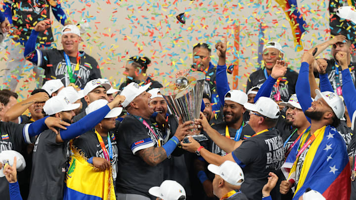 Venezuela won its first World Baseball Classic championship on Tuesday with a 3–2 victory over Team USA. 