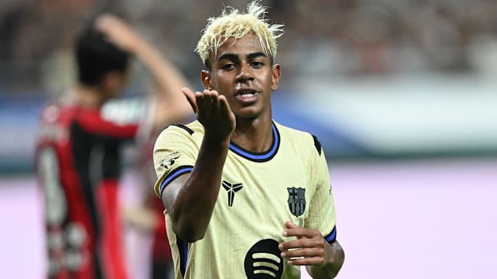 Lamine Yamal est titulaire contre le Daegu FC. Lamine Yamal est titulaire contre le Daegu FC.