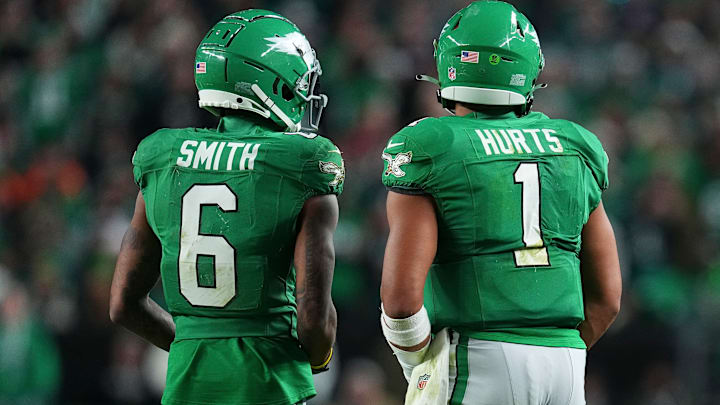 Devonta Smith, Jalen Hurts, Philadelphia Eagles