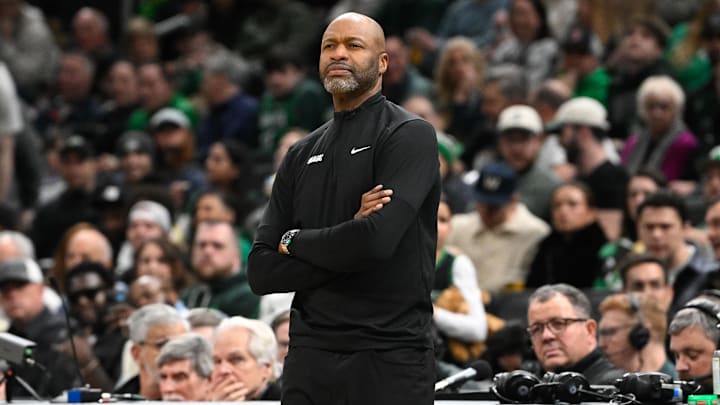 Jan 17, 2025; Boston, Massachusetts, USA; Orlando Magic head coach Jamahl Mosley looks on during the first half against the Boston Celtics at TD Garden. Mandatory Credit: Eric Canha-Imagn Images Jan 17, 2025; Boston, Massachusetts, USA; Orlando Magic head coach Jamahl Mosley looks on during the first half against the Boston Celtics at TD Garden. Mandatory Credit: Eric Canha-Imagn Images