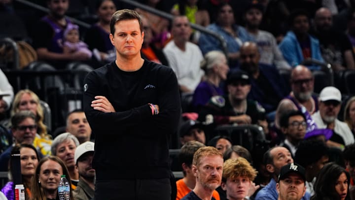 Oct 31, 2025; Phoenix, Arizona, USA; Utah Jazz head coach Will Hardy in the first half between the Phoenix Suns and the Utah Jazz at Mortgage Matchup Center. Mandatory Credit: Arianna Grainey-Imagn Images Oct 31, 2025; Phoenix, Arizona, USA; Utah Jazz head coach Will Hardy in the first half between the Phoenix Suns and the Utah Jazz at Mortgage Matchup Center. Mandatory Credit: Arianna Grainey-Imagn Images