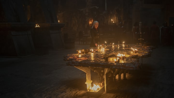 Rhaenyra Targaryen at the Painted Table on Dragonstone