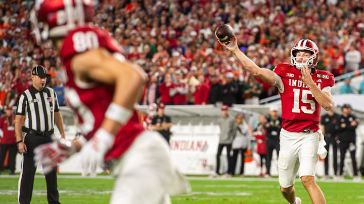 Fernando Mendoza wants to throw to his own receivers. Fernando Mendoza wants to throw to his own receivers.