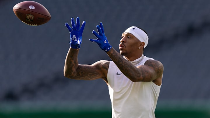 Dallas Cowboys safety Juanyeh Thomas before a game against the Philadelphia Eagles at Lincoln Financial Field.