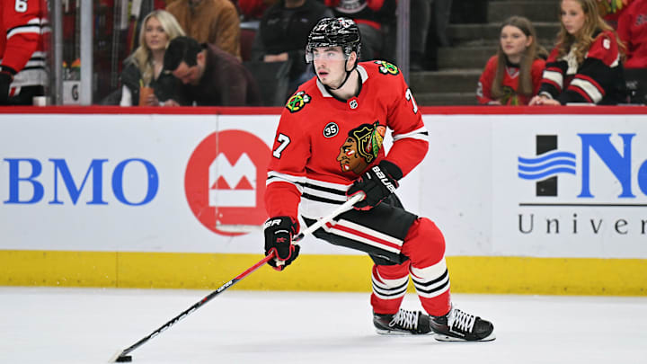 Kirby Dach - Winnipeg Jets v Chicago Blackhawks