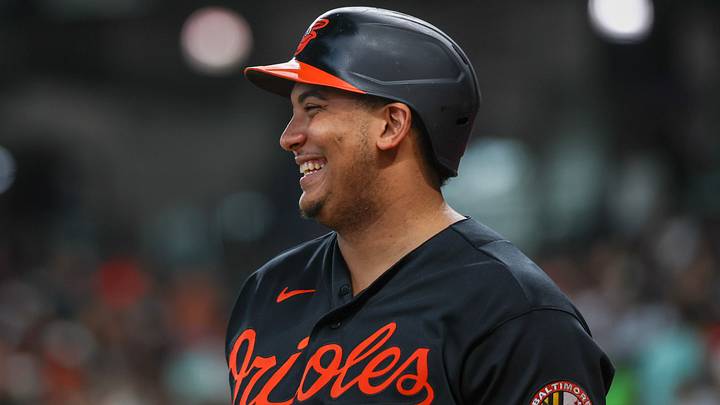 Jul 17, 2026; Houston, Texas, USA; Baltimore Orioles designated hitter Samuel Basallo (29) reacts before batting against the Houston Astros in the second inning at Daikin Park. Mandatory Credit: Thomas Shea-Imagn Images Jul 17, 2026; Houston, Texas, USA; Baltimore Orioles designated hitter Samuel Basallo (29) reacts before batting against the Houston Astros in the second inning at Daikin Park. Mandatory Credit: Thomas Shea-Imagn Images