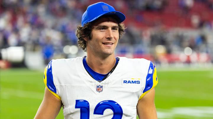 Dec 7, 2025; Glendale, Arizona, USA; Los Angeles Rams quarterback Stetson Bennett IV (13) against the Arizona Cardinals at State Farm Stadium. Mandatory Credit: Mark J. Rebilas-Imagn Images Dec 7, 2025; Glendale, Arizona, USA; Los Angeles Rams quarterback Stetson Bennett IV (13) against the Arizona Cardinals at State Farm Stadium. Mandatory Credit: Mark J. Rebilas-Imagn Images