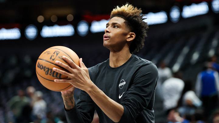 Apr 5, 2026; Dallas, Texas, USA; Dallas Mavericks guard AJ Johnson (8) warms up before the game against the Los Angeles Lakers at American Airlines Center. Mandatory Credit: Kevin Jairaj-Imagn Images Apr 5, 2026; Dallas, Texas, USA; Dallas Mavericks guard AJ Johnson (8) warms up before the game against the Los Angeles Lakers at American Airlines Center. Mandatory Credit: Kevin Jairaj-Imagn Images
