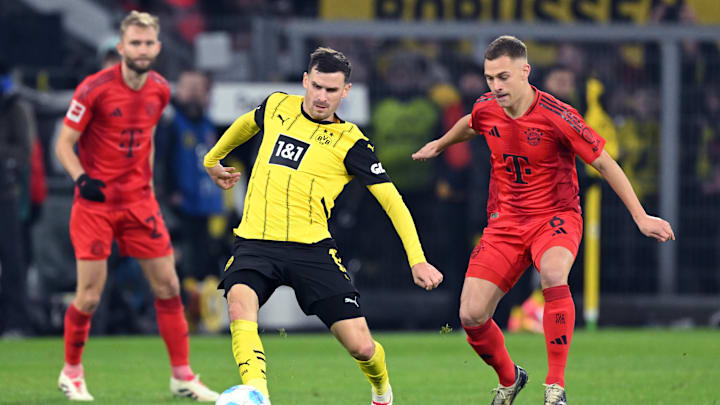 Bayern Munich host Borussia Dortmund on matchday 29 of the Bundesliga.