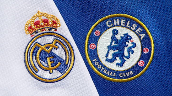 The Club Badges of Real Madrid and Chelsea FC
