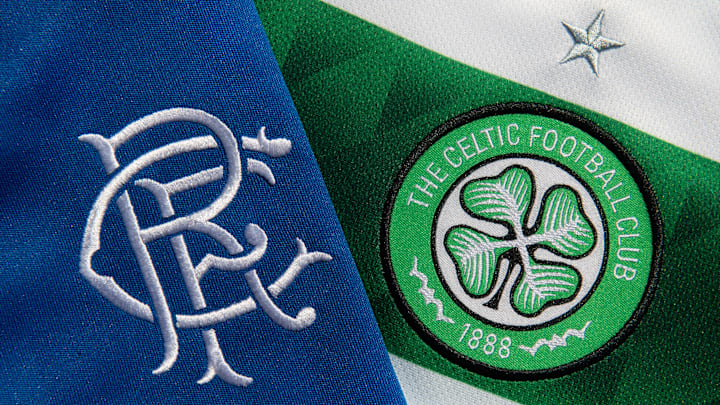 The Glasgow Celtic FC and the Glasgow Rangers FC Club Badges