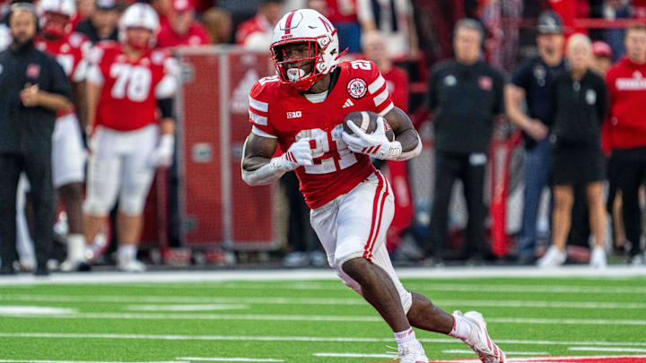 Nebraska Cornhuskers running back Emmett Johnson. Nebraska Cornhuskers running back Emmett Johnson.
