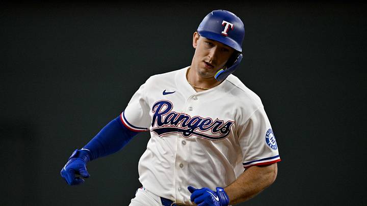 Jun 18, 2026; Arlington, Texas, USA; Texas Rangers left fielder Wyatt Langford (36) rounds the bases after he hits a home run against the Minnesota Twins during the sixth inning at Globe Life Field. Mandatory Credit: Jerome Miron-Imagn Images Jun 18, 2026; Arlington, Texas, USA; Texas Rangers left fielder Wyatt Langford (36) rounds the bases after he hits a home run against the Minnesota Twins during the sixth inning at Globe Life Field. Mandatory Credit: Jerome Miron-Imagn Images