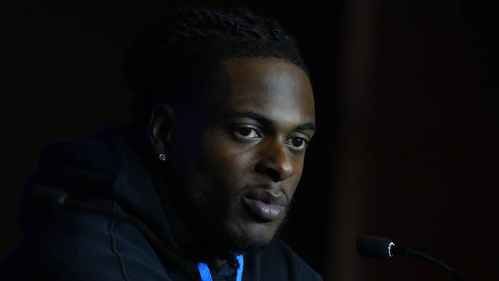 Los Angeles Rams wide receiver Davante Adams during a press conference