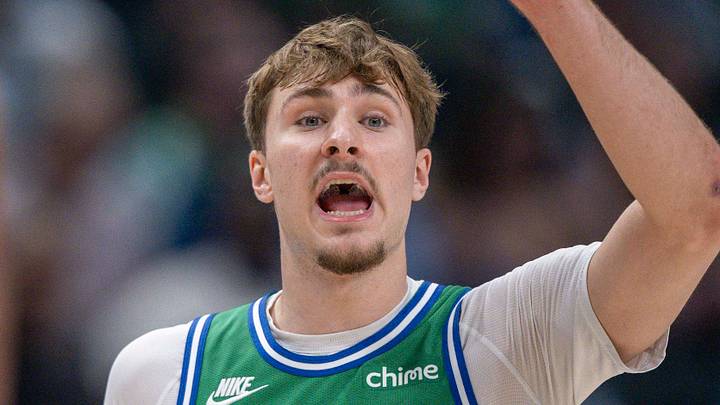Apr 3, 2026; Dallas, Texas, USA; Dallas Mavericks forward Cooper Flagg (32) yells to this teammates during the game between the Mavericks and the Magic at American Airlines Center. Mandatory Credit: Jerome Miron-Imagn Images Apr 3, 2026; Dallas, Texas, USA; Dallas Mavericks forward Cooper Flagg (32) yells to this teammates during the game between the Mavericks and the Magic at American Airlines Center. Mandatory Credit: Jerome Miron-Imagn Images