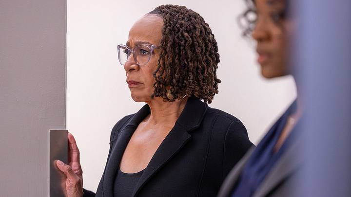 CHICAGO MED -- "Heaven Help Us" Episode 1121 -- Pictured: S. Epatha Merkerson as Sharon Goodwin 