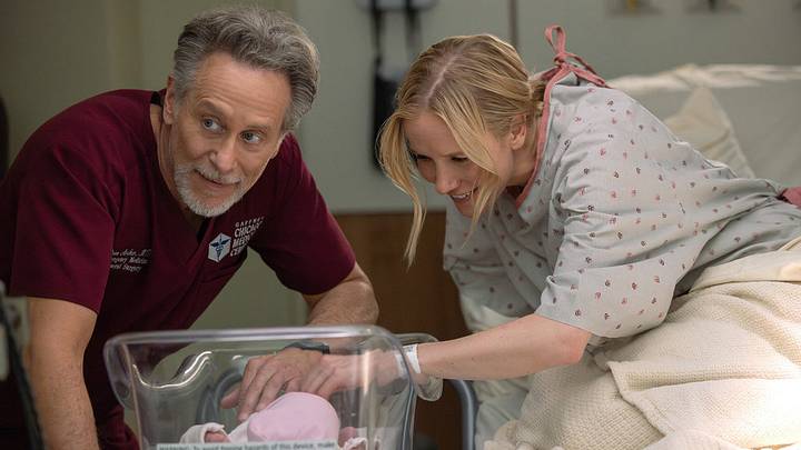 CHICAGO MED -- "Heaven Help Us" Episode 1121 -- Pictured: (l-r) Steven Weber as Dr. Dean Archer, Jessy Schram as Dr. Hannah Asher 
