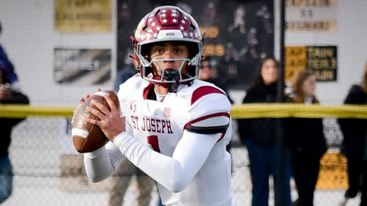 Harry "HT" Jones competes at quarterback for the St. Joseph varsity football team in Connecticut.
