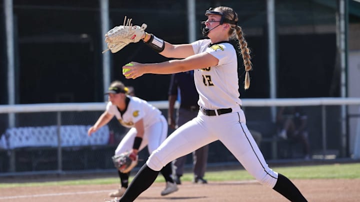 Del Oro pitcher Mikayla Finn led the Golden Eagles to the CIF Northern California Division i title, going the distance in a 5-3 win over top seed and arch-rival Oak Ridge on Saturday