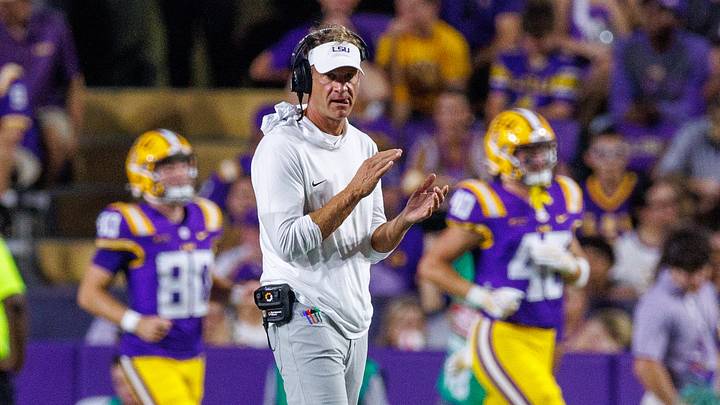 LSU Tigers head coach Lane Kiffin. Mandatory Credit: Stephen Lew-Imagn Images LSU Tigers head coach Lane Kiffin. Mandatory Credit: Stephen Lew-Imagn Images