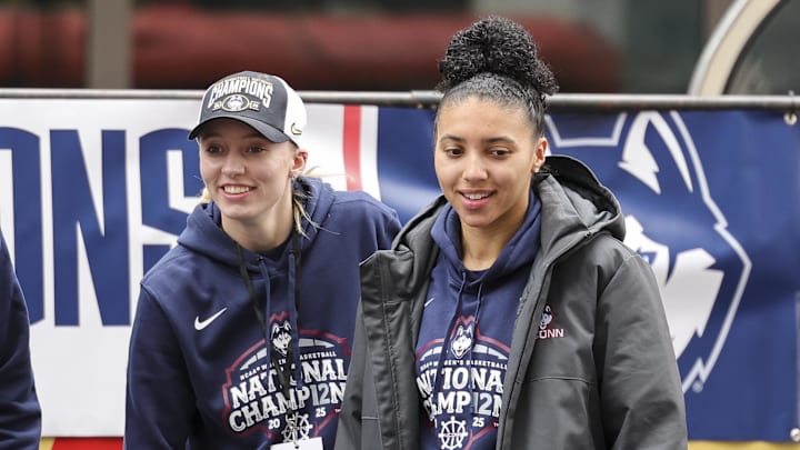 Paige Bueckers will get to play with former UConn teammate Azzi Fudd on the Wings this upcoming WNBA season.