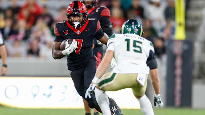 San Diego State Aztecs running back Lucky Sutton.