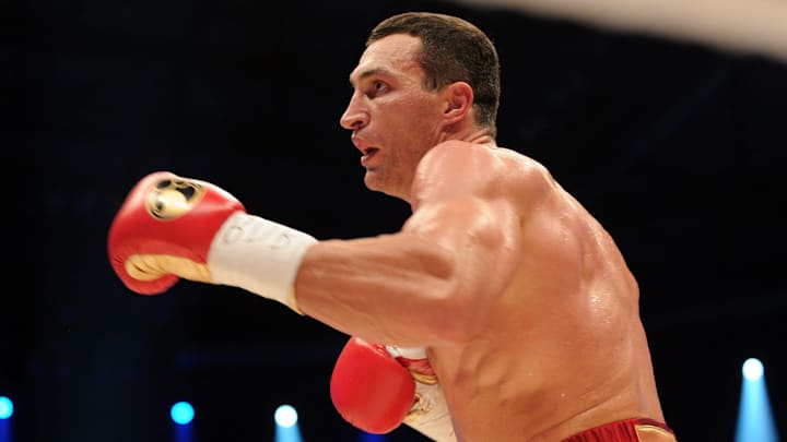 Wladimir Klitschko during his fight against Mariusz Wach at O2 World Arena.