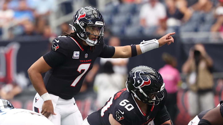 C.J. Stroud and the Houston Texans are slight favorites against the Baltimore Ravens on Sunday.