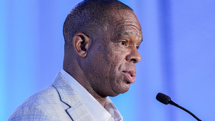 UNC basketball head coach Hubert Davis