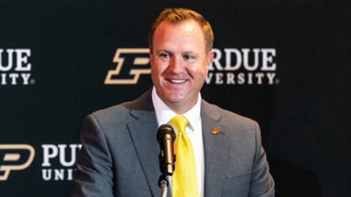 New Purdue athletic director Tommy McClelland at his introductory press conference. New Purdue athletic director Tommy McClelland at his introductory press conference.
