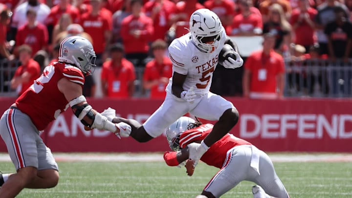 Texas Longhorns running back Quintrevion Wisner against the Ohio State Buckeyes.