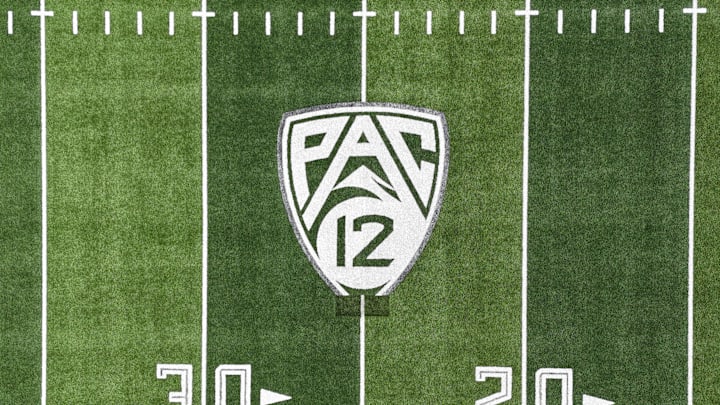 Pac 12 Logo on Football Field