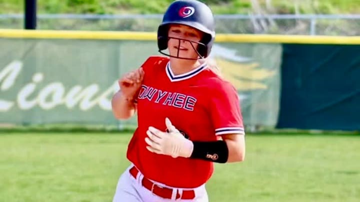 Idaho State softball signee McKenna Schab is Owyhee's all-time home run leader.