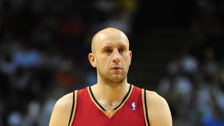 Feb. 11, 2008; Orlando, FL, USA; Cleveland Cavaliers center Zydrunas Ilgauskas against the Orlando Magic at Amway Arena Manda