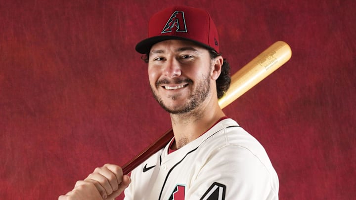 Tristin English during photo day at Salt River Fields at Talking Stick on Feb. 21, 2024. Tristin English during photo day at Salt River Fields at Talking Stick on Feb. 21, 2024.