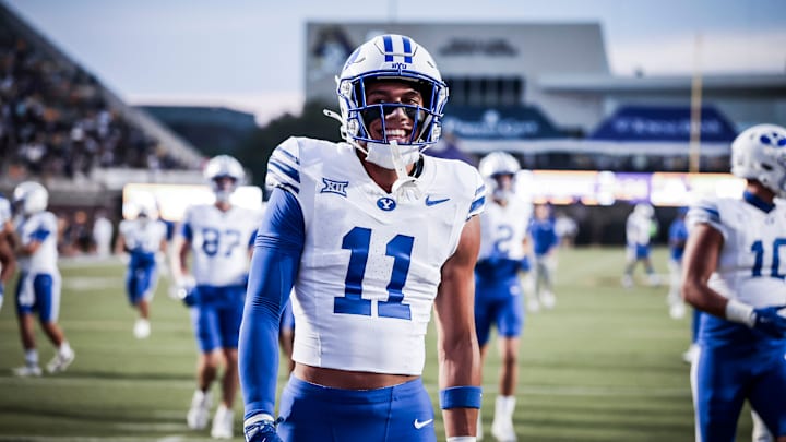BYU safety Faletau Satuala against East Carolina