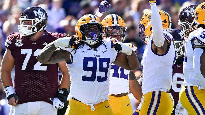 Deauce Geralds 99, The LSU Tigers take on the Mississippi State Bulldogs.  October 17, 2026; Baton Rouge, LA, USA;  at Tiger Stadium.