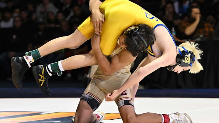 Freshman Samuel Sanchez (bottom) of Esperanza finished his first high school season as the 106-pound High School On SI National Champion. Freshman Samuel Sanchez (bottom) of Esperanza finished his first high school season as the 106-pound High School On SI National Champion.