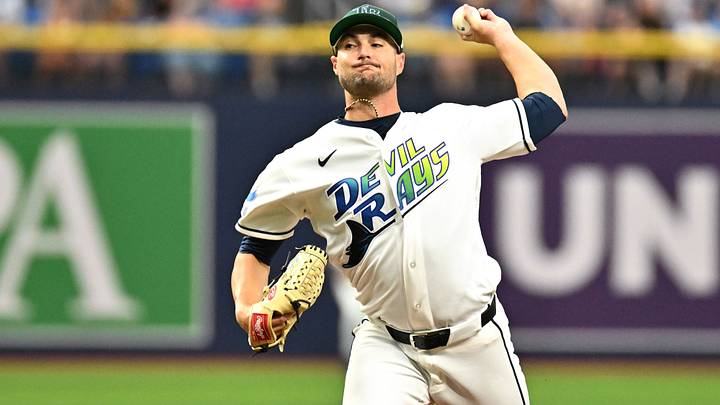 Jul 24, 2026; St. Petersburg, Florida, USA;Tampa Bay Rays starting pitcher Shane McClanahan (18) throws a pitch in the first inning against the Cleveland Guardians at Tropicana Field. Mandatory Credit: Jonathan Dyer-Imagn Images Jul 24, 2026; St. Petersburg, Florida, USA;Tampa Bay Rays starting pitcher Shane McClanahan (18) throws a pitch in the first inning against the Cleveland Guardians at Tropicana Field. Mandatory Credit: Jonathan Dyer-Imagn Images