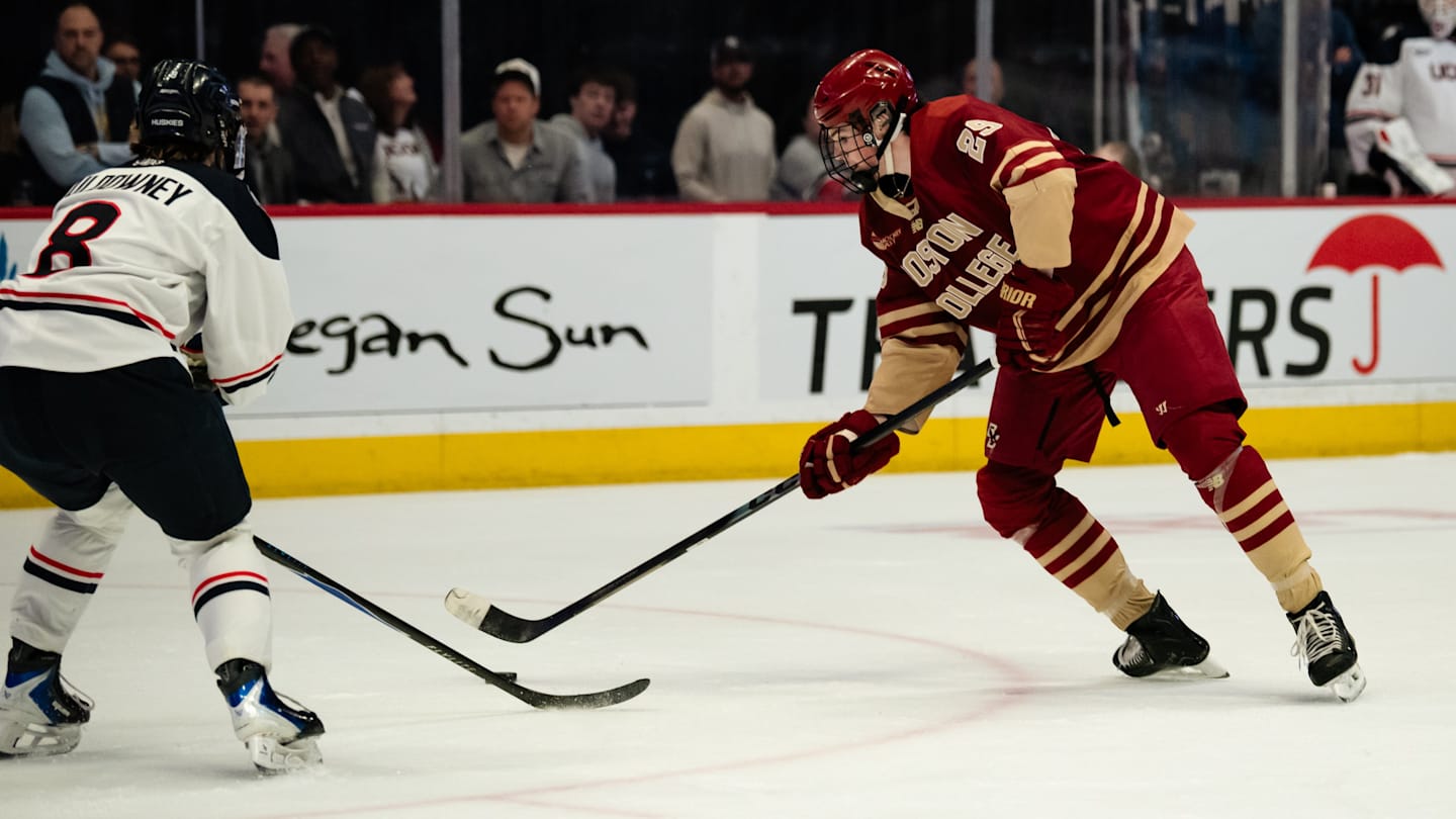 No. 17 Boston College vs No. 13 UConn in 2026 Hockey East Semifinals