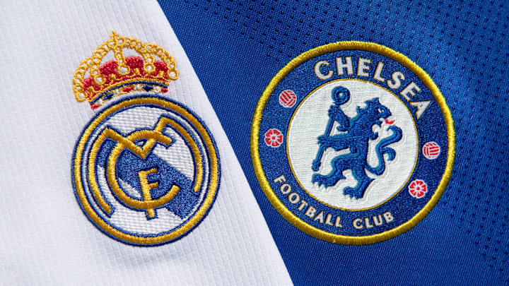 The Club Badges of Real Madrid and Chelsea FC