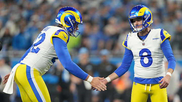 NFC Wild Card Playoffs - Los Angeles Rams, Brett Maher, Ethan Evans