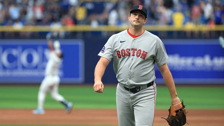 Sep 19, 2026; St. Petersburg, Florida, USA; Boston Red Sox pitcher Garrett Whitlock (22) walks to the clubhouse after he gave up the game winning RBI hit to Tampa Bay Rays second baseman Richie Palacios (1) after he during the ninth inning at Tropicana Field. Mandatory Credit: Kim Klement Neitzel-Imagn Images Sep 19, 2026; St. Petersburg, Florida, USA; Boston Red Sox pitcher Garrett Whitlock (22) walks to the clubhouse after he gave up the game winning RBI hit to Tampa Bay Rays second baseman Richie Palacios (1) after he during the ninth inning at Tropicana Field. Mandatory Credit: Kim Klement Neitzel-Imagn Images