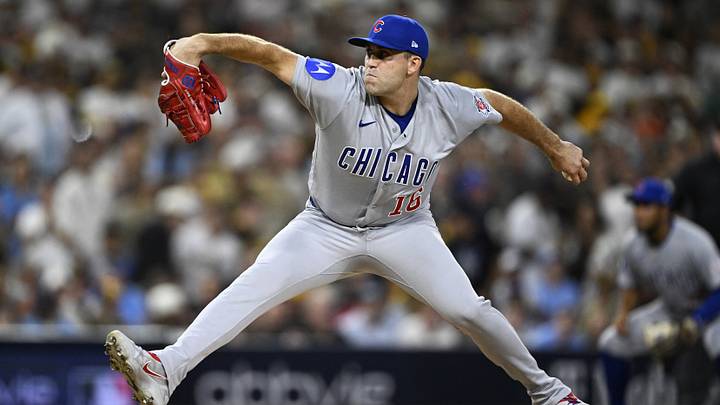 Sep 29, 2026; San Diego, California, USA; Chicago Cubs pitcher Matthew Boyd (16) pitches against the San Diego Padres during the first inning during game one of the Wildcard round for the 2026 MLB Playoffs at Petco Park. Mandatory Credit: Denis Poroy-Imagn Images Sep 29, 2026; San Diego, California, USA; Chicago Cubs pitcher Matthew Boyd (16) pitches against the San Diego Padres during the first inning during game one of the Wildcard round for the 2026 MLB Playoffs at Petco Park. Mandatory Credit: Denis Poroy-Imagn Images
