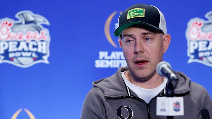 COLLEGE FOOTBALL: JAN 07 Press Conference for the College Football Playoff Semifinal at the Peach