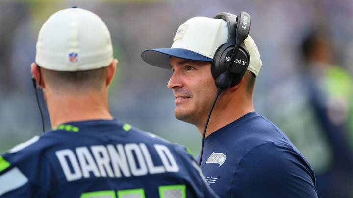 Aug 15, 2026; Seattle, Washington, USA; Seattle Seahawks head coach Mike MacDonald during the first half at Lumen Field. Aug 15, 2026; Seattle, Washington, USA; Seattle Seahawks head coach Mike MacDonald during the first half at Lumen Field.