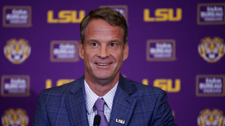LSU Tigers football coach Lane Kiffin received a package from Drake. LSU Tigers football coach Lane Kiffin received a package from Drake.